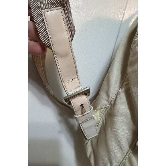 Auth Vintage Prada Cream Ivory Nylon Backpack Mini - Picture 8 of 16